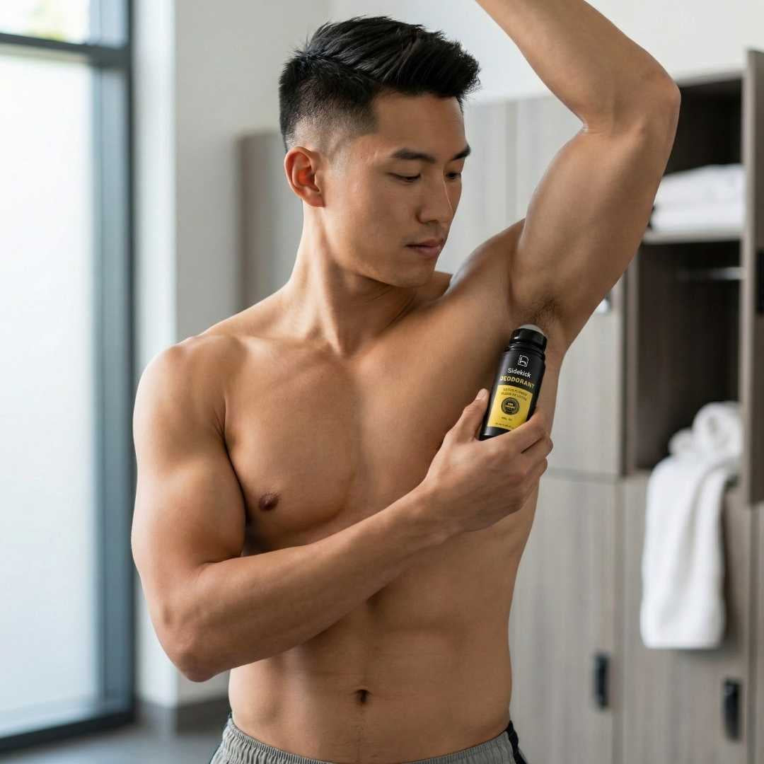 Desodorante natural y sin alcohol para hombre. Ecológico y vegano. Sin aluminio. Roll-on gran tamaño 90 ml.